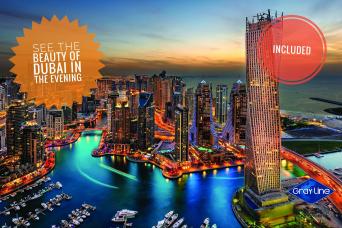 Visite nocturne de Dubaï avec dîner