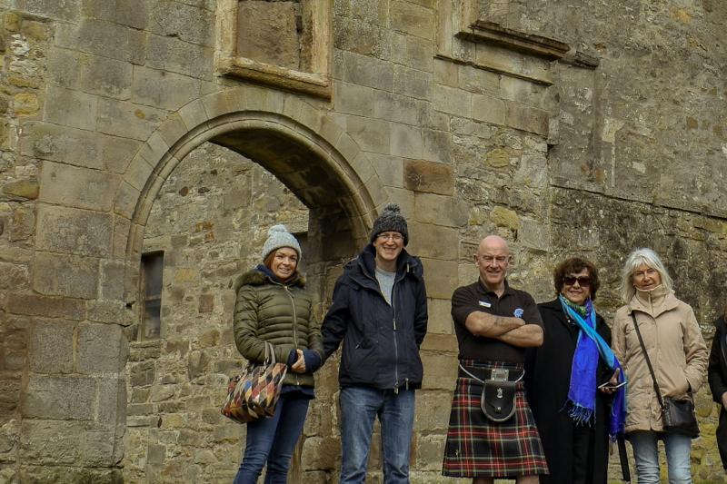 Outlander Experience with entrance to Midhope & Doune Castle