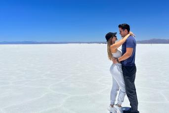 Salinas grandes champs de sel, colline de sept couleurs