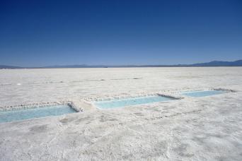 Salinas grandes champs de sel, colline de sept couleurs