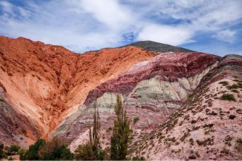 Salinas grandes champs de sel, colline de sept couleurs