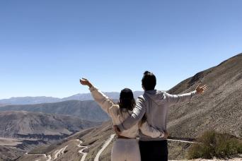 Salinas grandes champs de sel, colline de sept couleurs