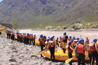 Rafting sur la rivière Mendoza