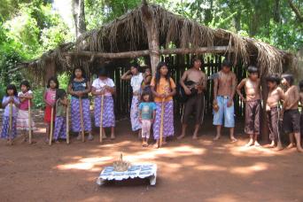 Visite du village Guarani de Foz de Iguassu