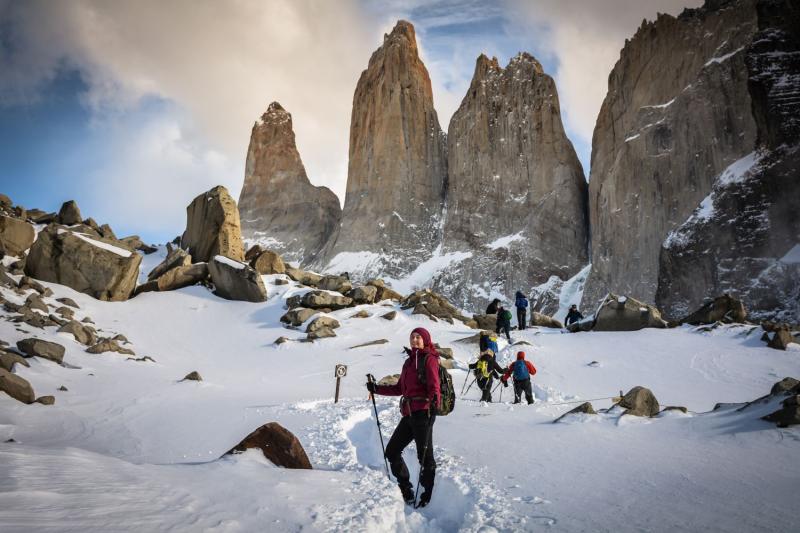 Base of the Torres del Paine Towers Guided Hike