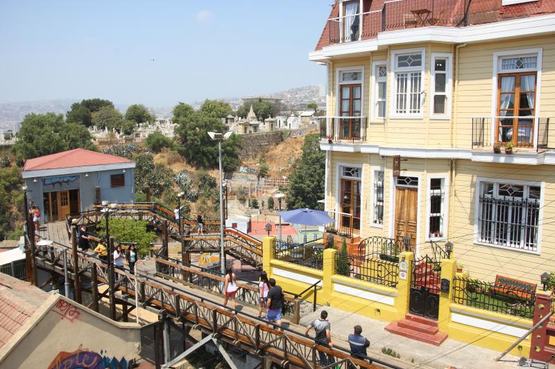 Visite à pieds de Valparaiso avec les funiculaires