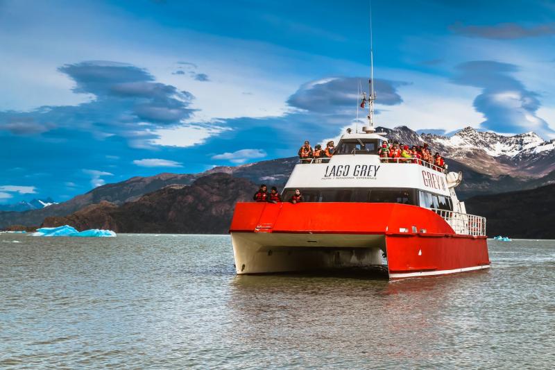 Navigation to Grey Glacier from Puerto Natales