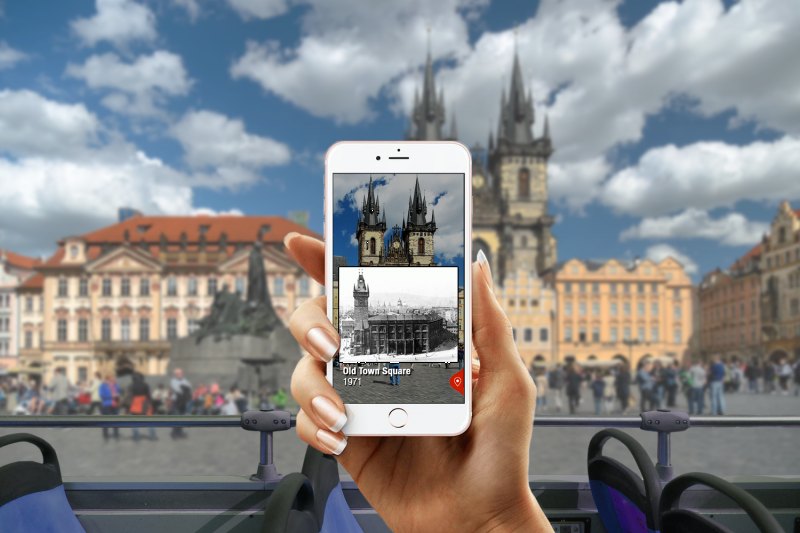 Application ''Prague AR Tour'' - une expérience de réalité mixte en temps réel
