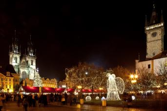 Prague : visite à pied de Noël avec shopping