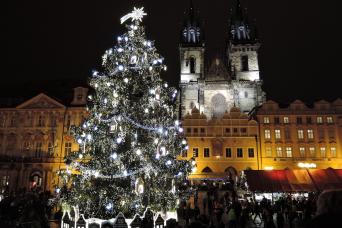 Prague : visite à pied de Noël avec shopping