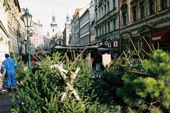 Prague : visite à pied de Noël avec shopping
