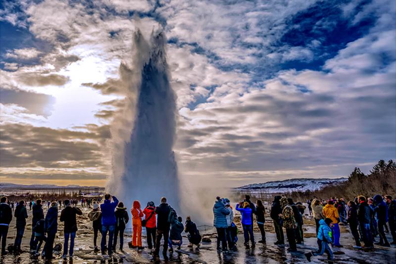Le cercle d'or : visite et observation des aurores boréales