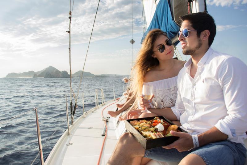 Luxury Sunset Sailing with Open Bar and Gourmet Appetizers in Small Group

 - Accommodations in Cabo San Lucas