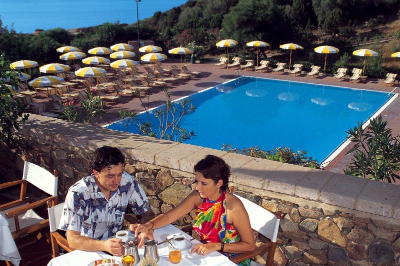 Village with swimming-pool