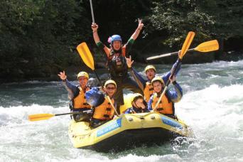Rafting in the Dolomites