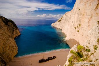 Shipwreck beach Zante