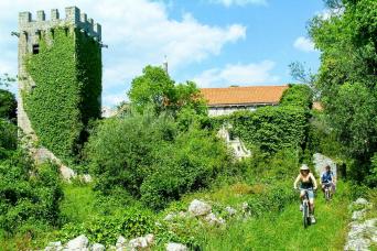 cycling on Sipan Island, Croatia