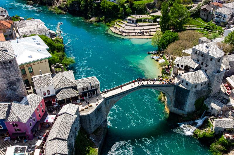From Omiš: Mostar and Herzegovina Tour with Kravica Waterfall