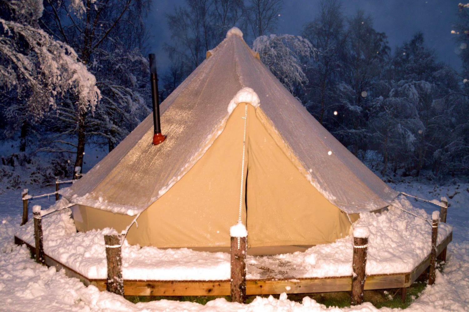 Ace Adventures Canvas Bell Tents Sleep up to 7 Moray, Scotland